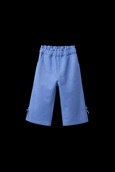 CULOTTE MIT SCHLEIFEN - Blau von Zara - Bild 0