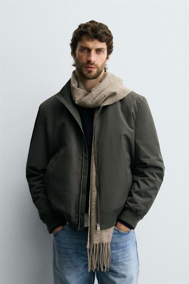 TEXTURED BOTONATO SCARF - Brown / Taupe by Zara - Image 0