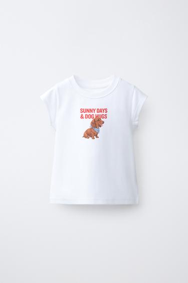 CAMISETA ESTAMPADO ANIMAL - Blanco de Zara