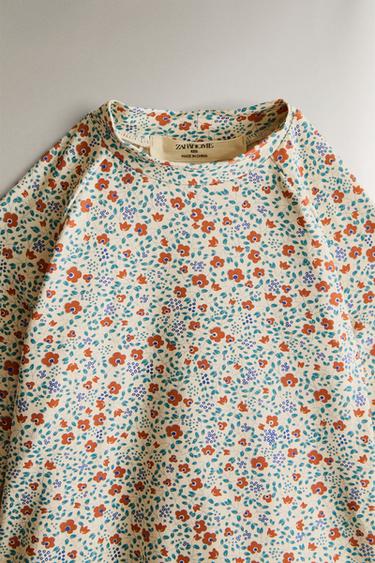 KIDS’ FLORAL BEACH RASH GUARD - Sand by Zara - Image 1