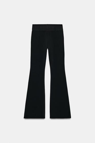 PANTALON STRETCH CEINTURE CŒUR - Noir de Zara - Image 3