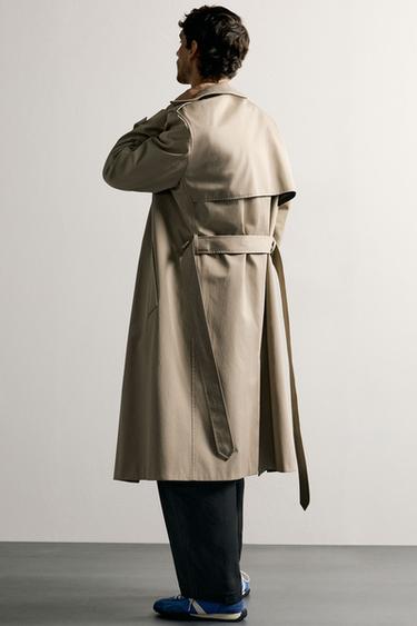 TRENCH WATER REPELLENT MANTECO® - Bege-claro da Zara