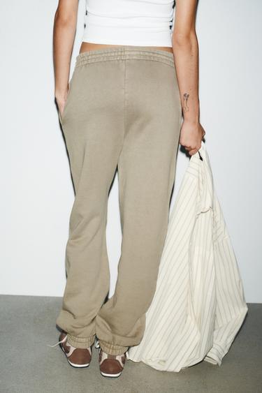 PANTALON DE JOGGING EN MOLLETON EFFET DÉLAVÉ - Pierre de Zara - Image 5