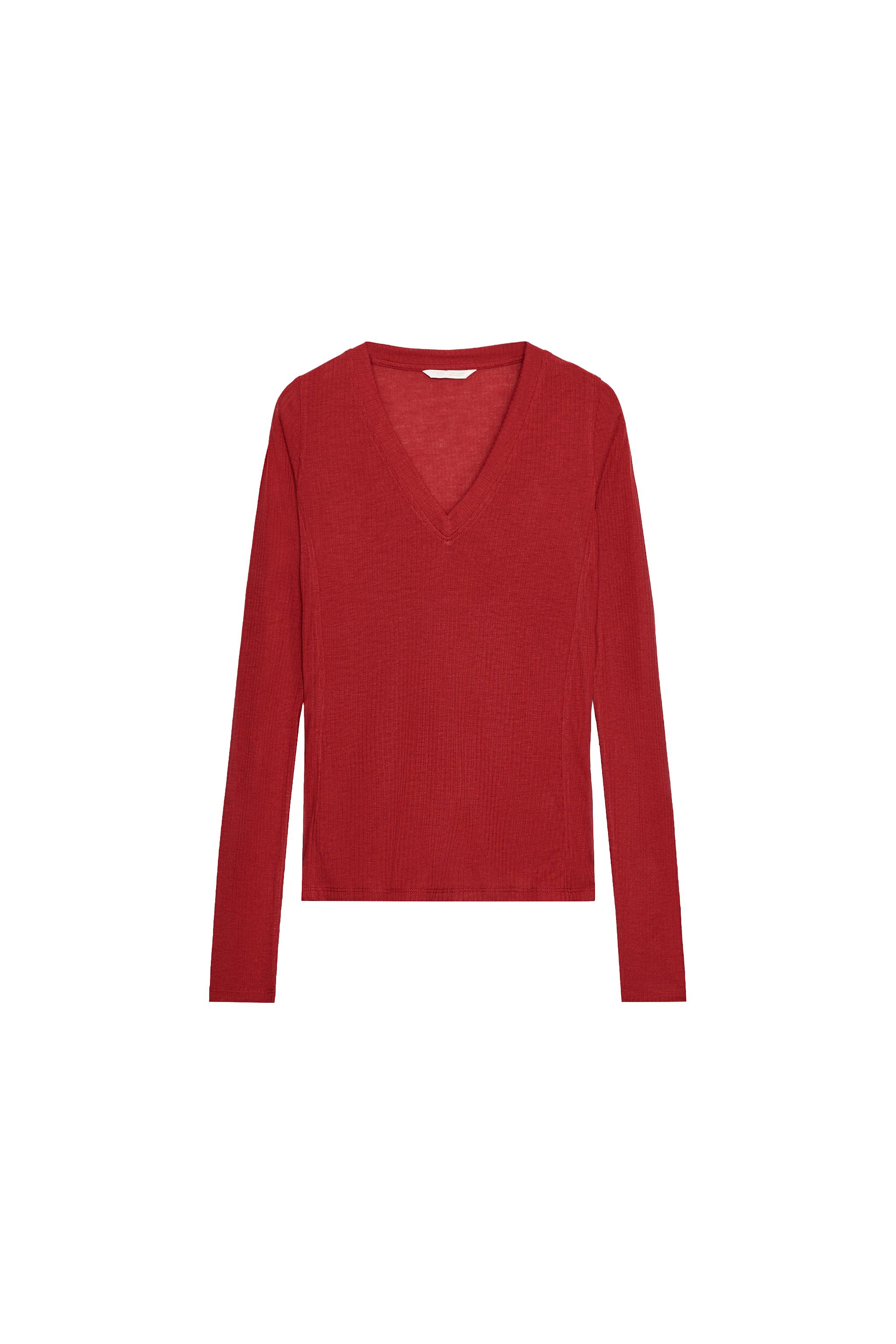 CAMISETA RIB ESCOTE PICO