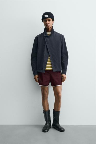 RETRO TECHNICAL SHORTS SAMUEL DE SABOIA X ZARA - Burgundy by Zara - Image 0