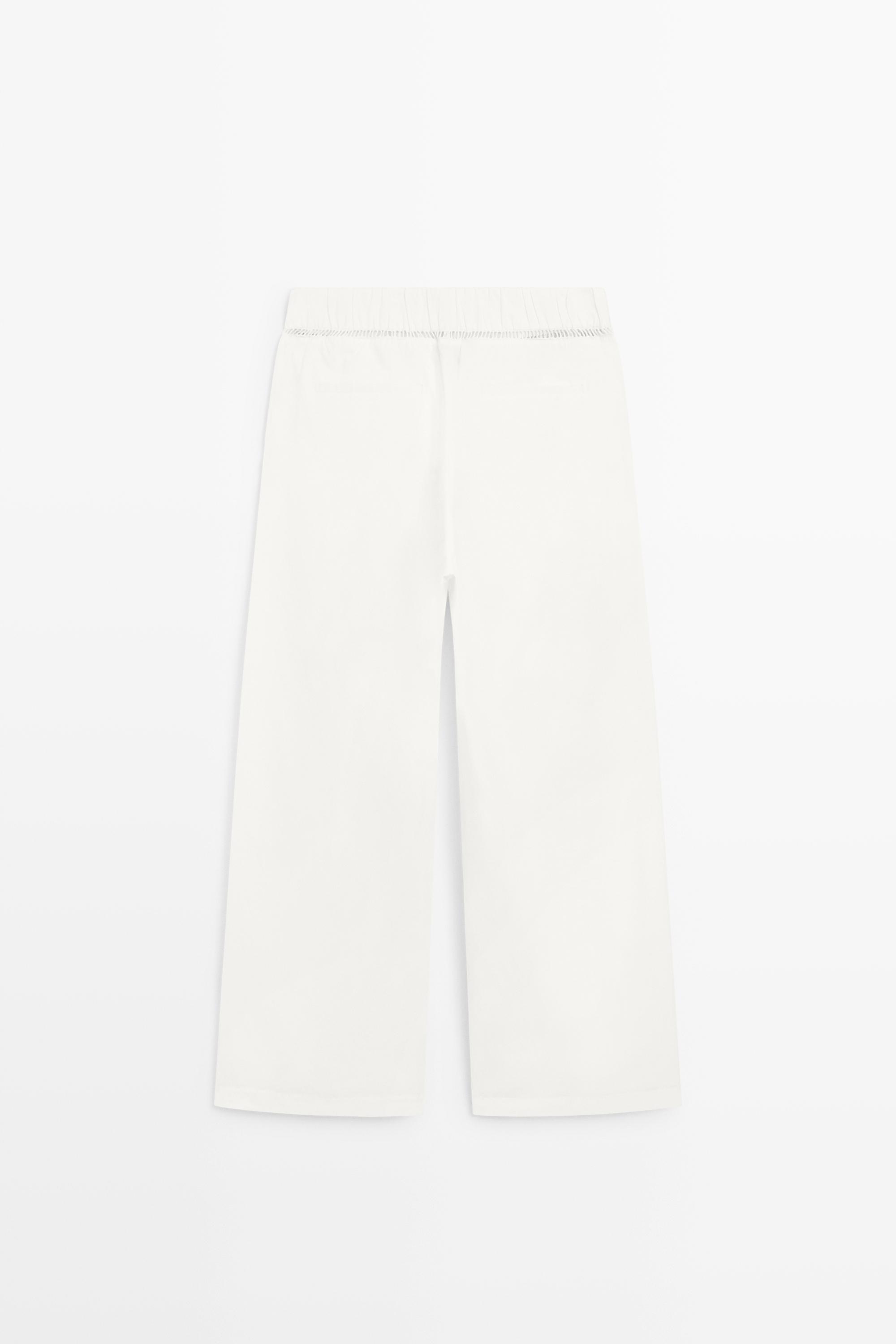 100% cotton elasticated pants - STUDIO