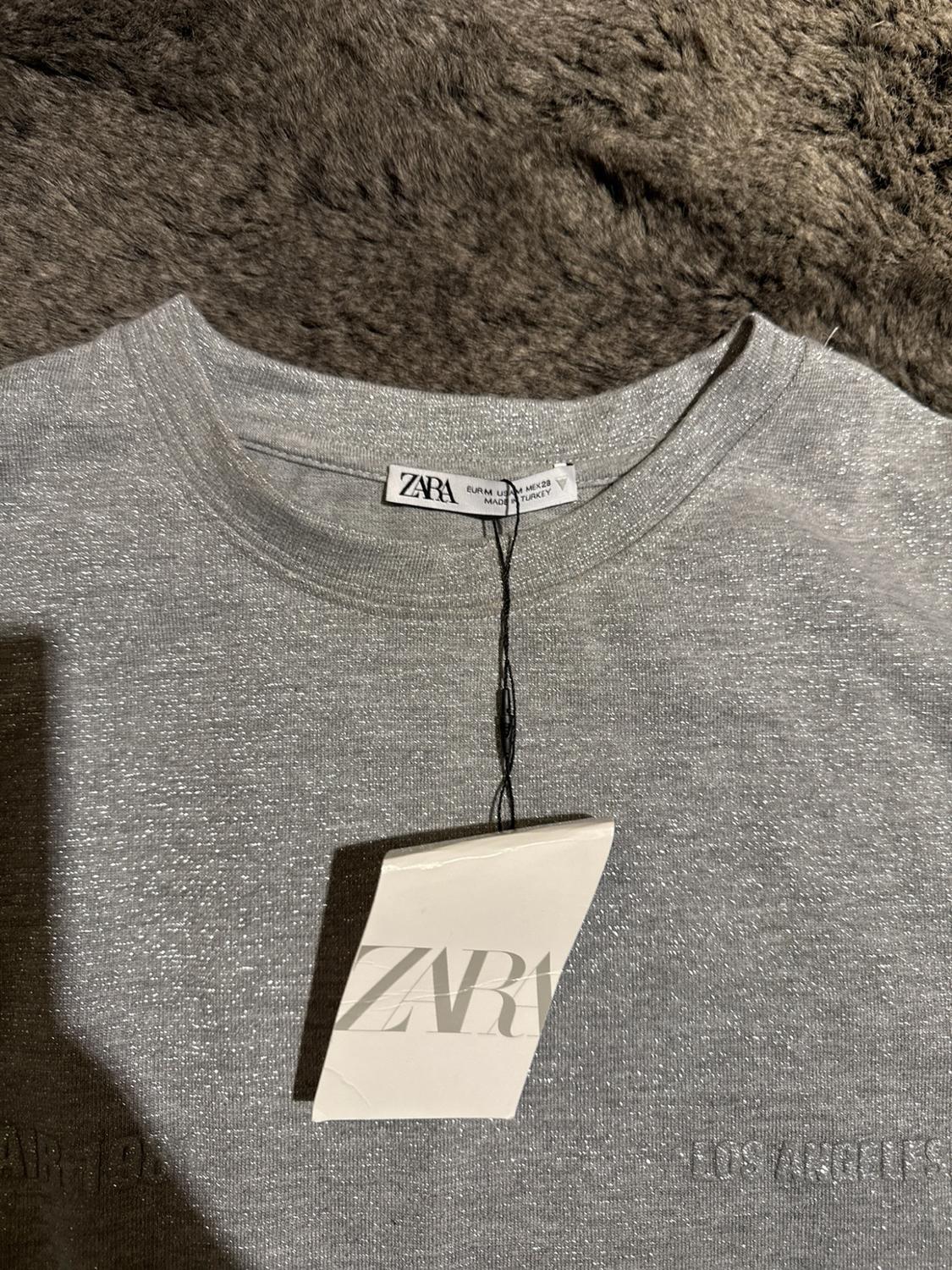 METALLIC THREAD TEXT T-SHIRT - Image 3