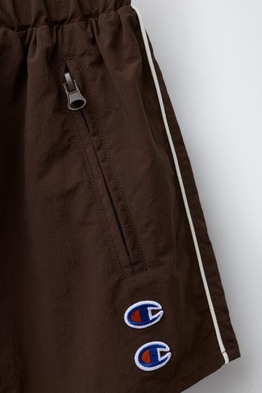 NYLON BERMUDA SKIRT CHAMPION ® X ZARA - Brown by Zara - Image 2