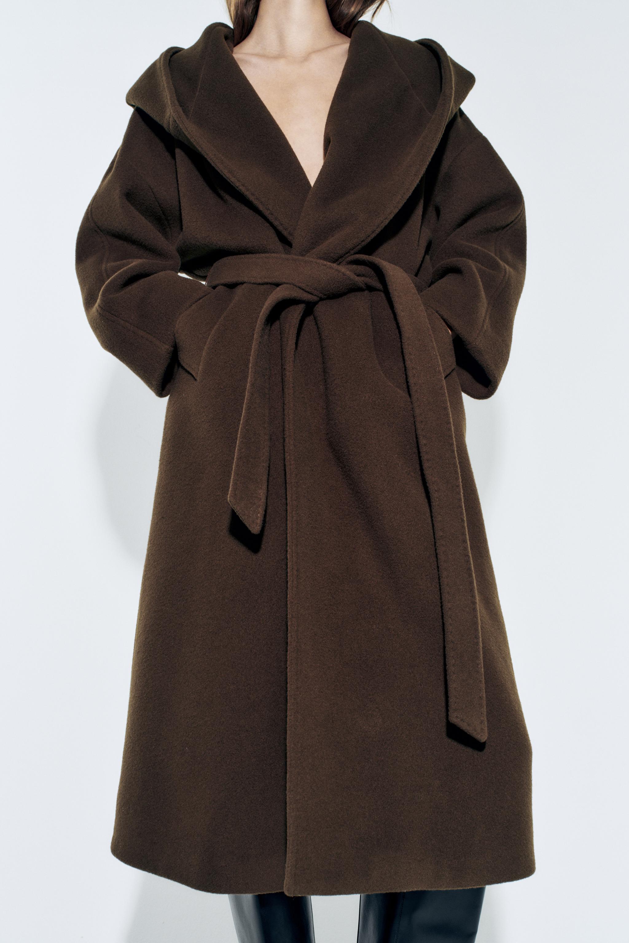 MANTECO WOOL HOODED COAT ZW COLLECTION