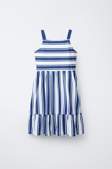 MARINE STRIPE DRESS - Blue by Zara