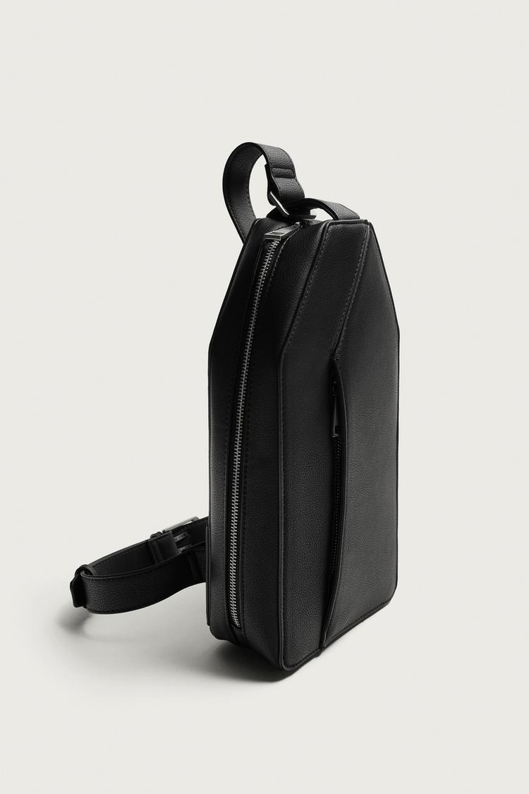 Bolsa cruzada texturizada vertical 7