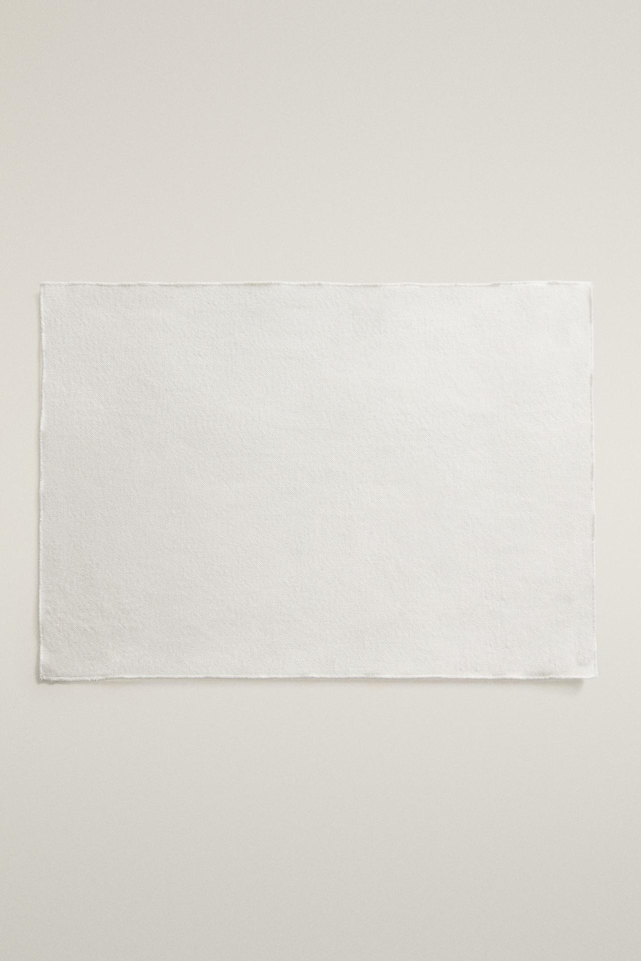 HEAVY COTTON PLACEMAT — White