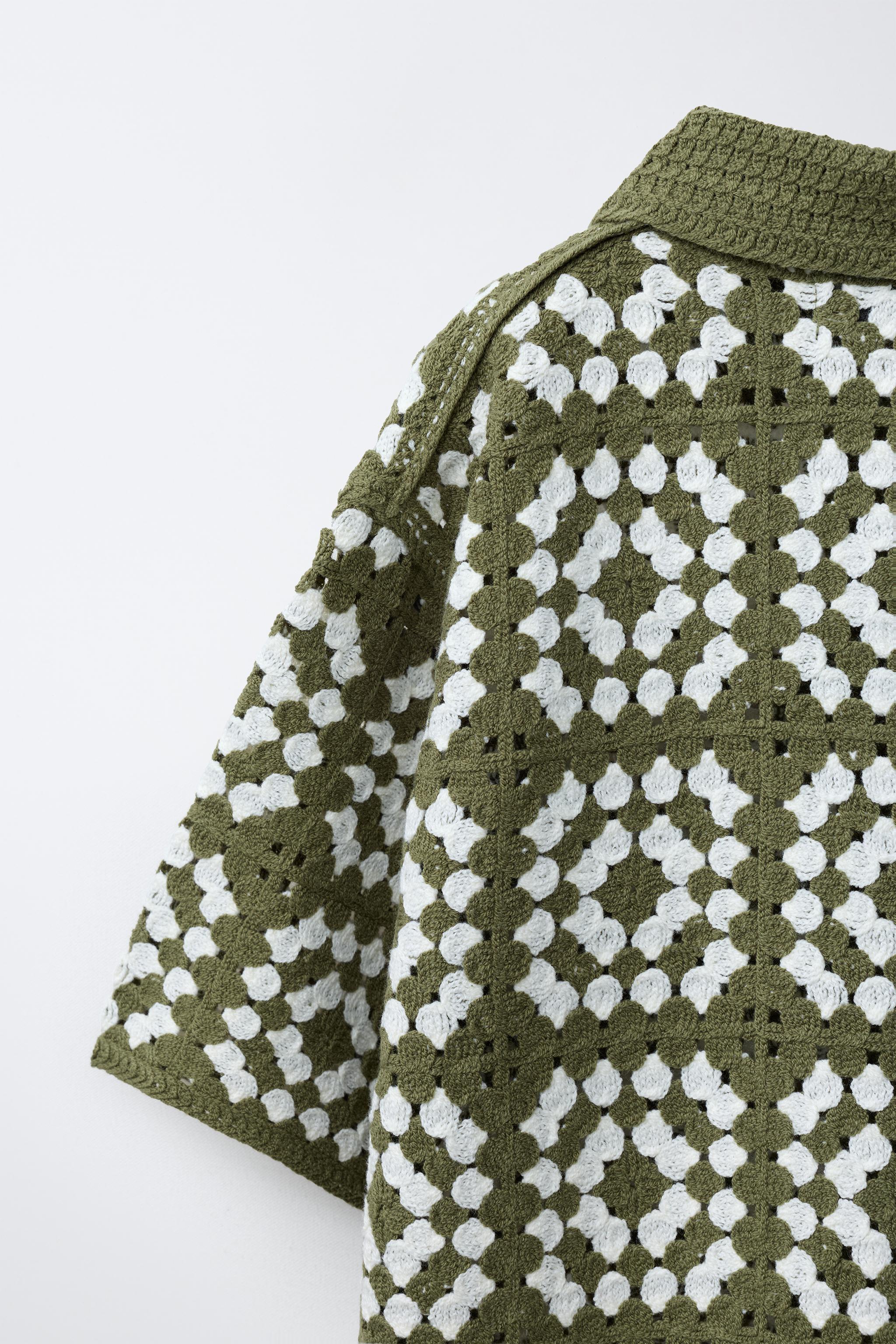 CROCHET KNIT SHIRT