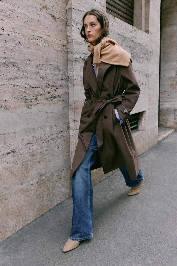 SPLIT SUEDE HEELED ANKLE BOOTS - Taupe Grey by Zara - Image 0