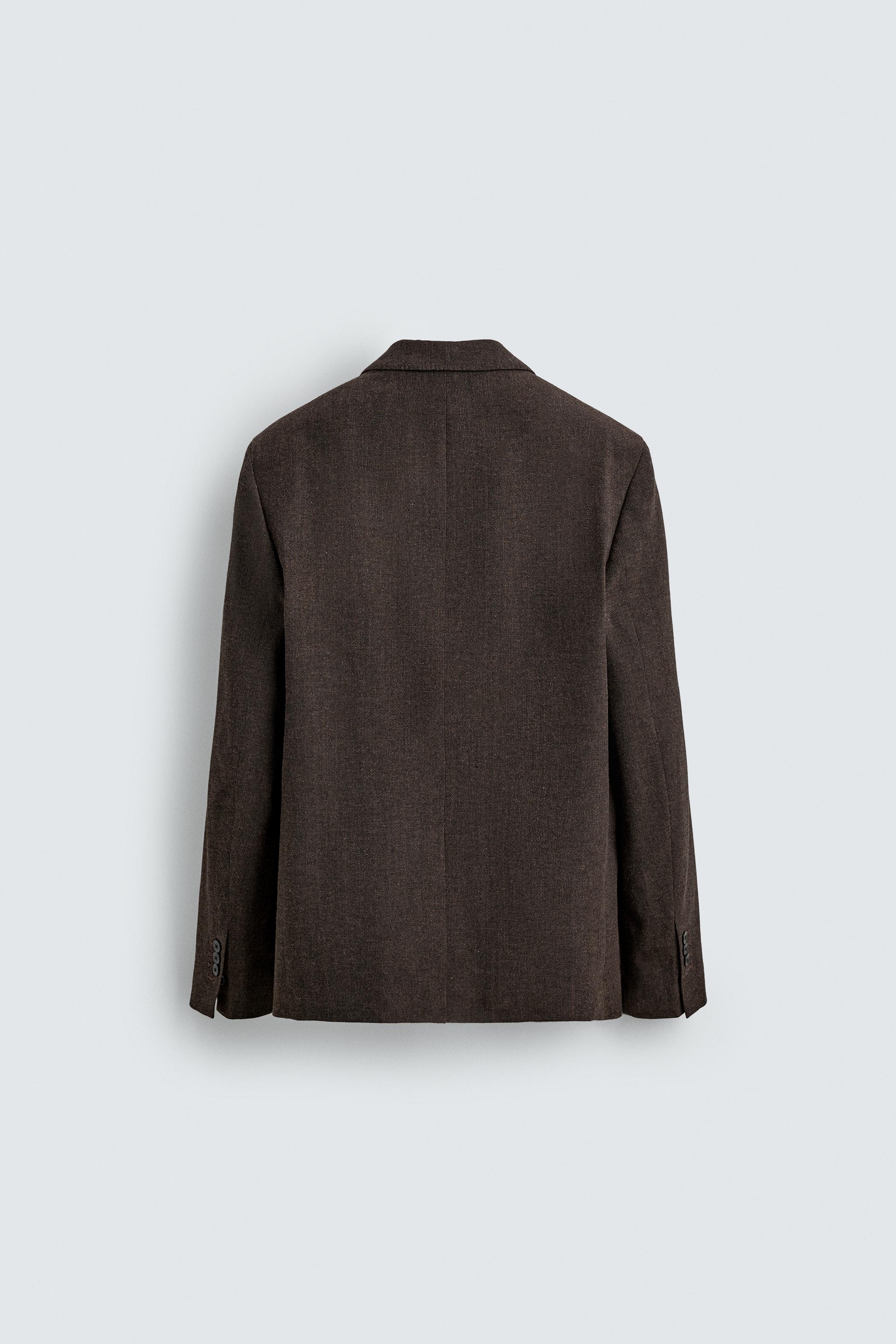 WOOL BLEND DOUBLE BREASTED BLAZER