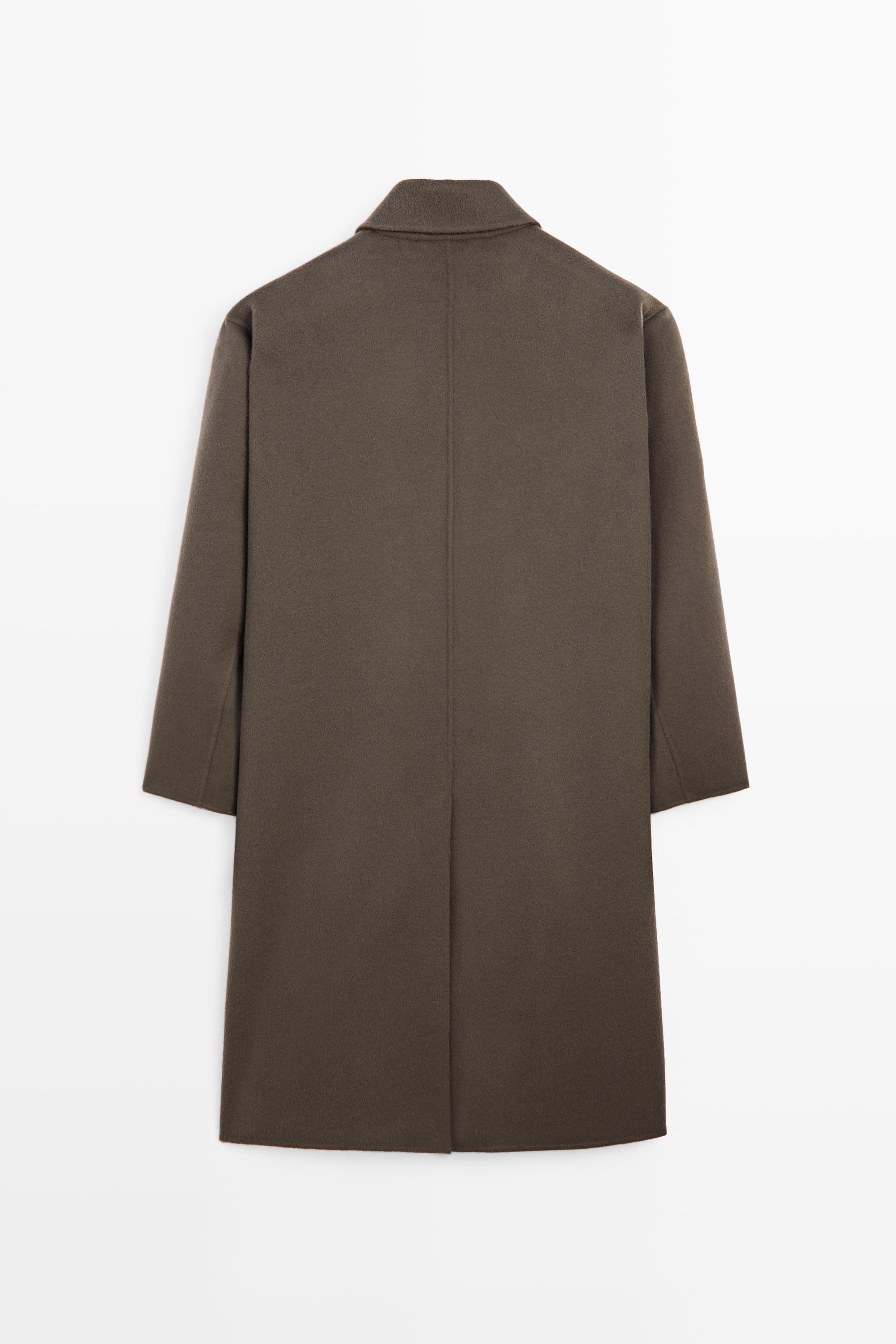 Long wool blend coat