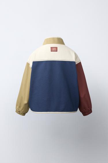 CAZADORA COLORBLOCK - Marino de Zara