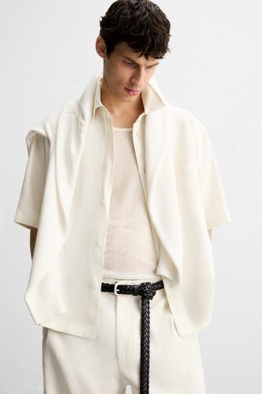 CHEMISE VISCOSE - JUTE - Blanc de Zara - Image 5