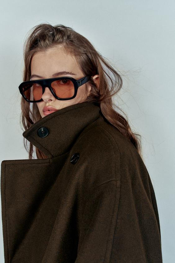 SOFT oversize COAT - Brown by Zara - Image 3