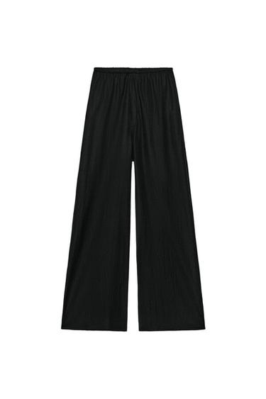 KALHOTY STRAIGHT FIT - Černá od Zara