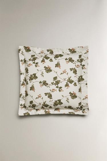LEAF PRINT PILLOWCASE - Oyster-white by Zara - Image 2