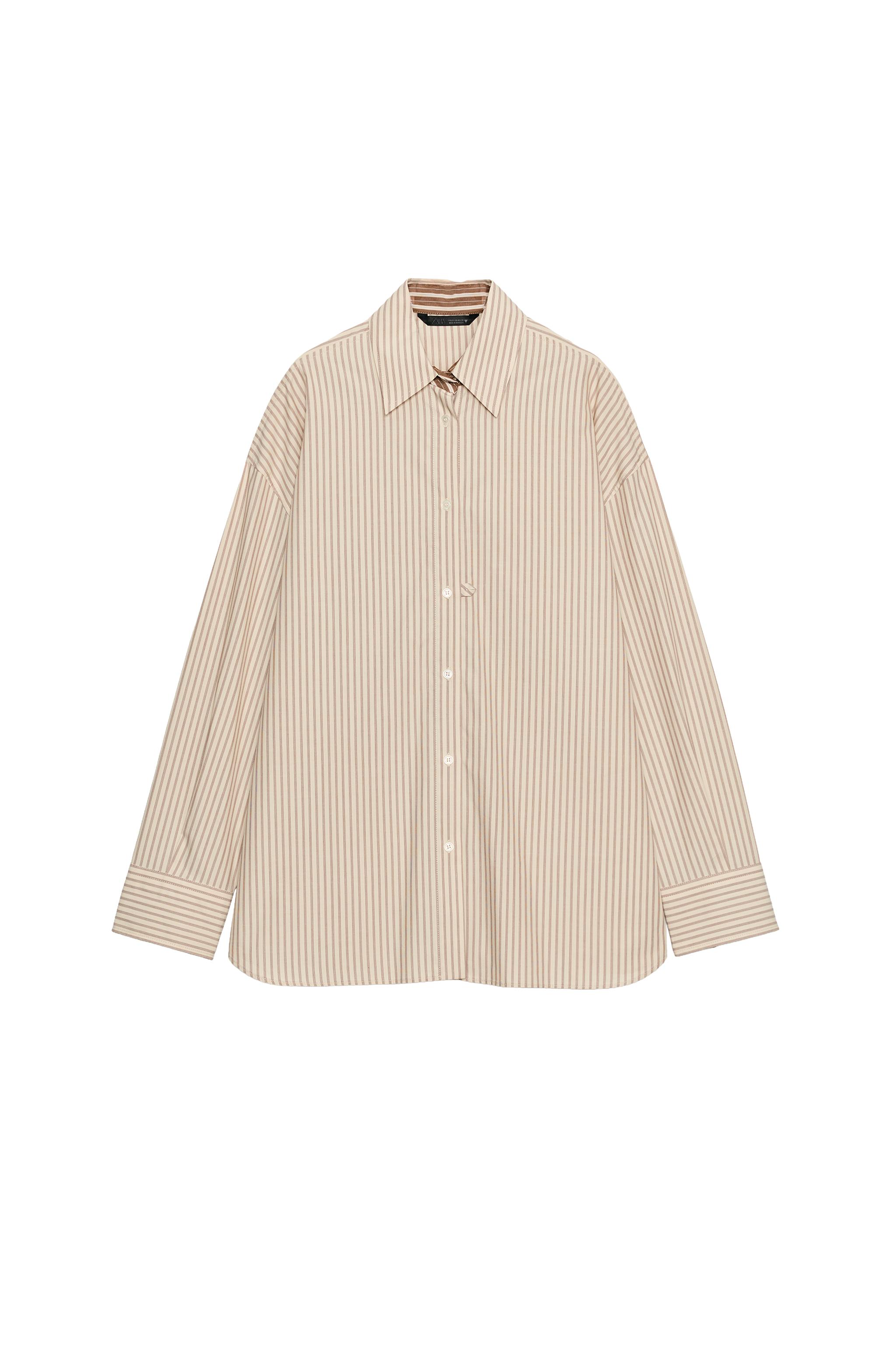 CAMISA POPELÍN OVERSIZE RAYAS
