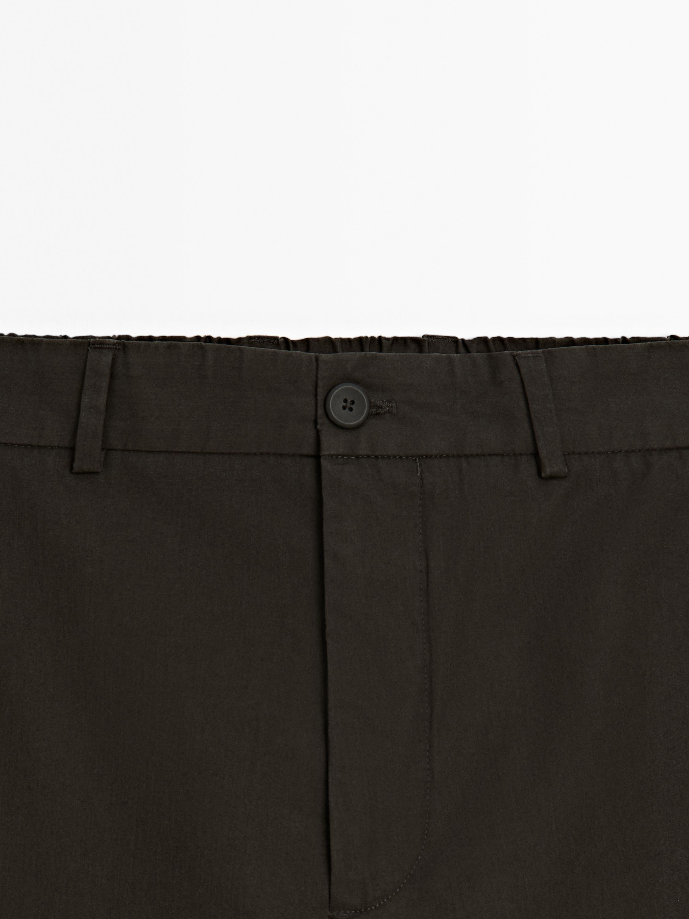 Semi-jogger fit trousers