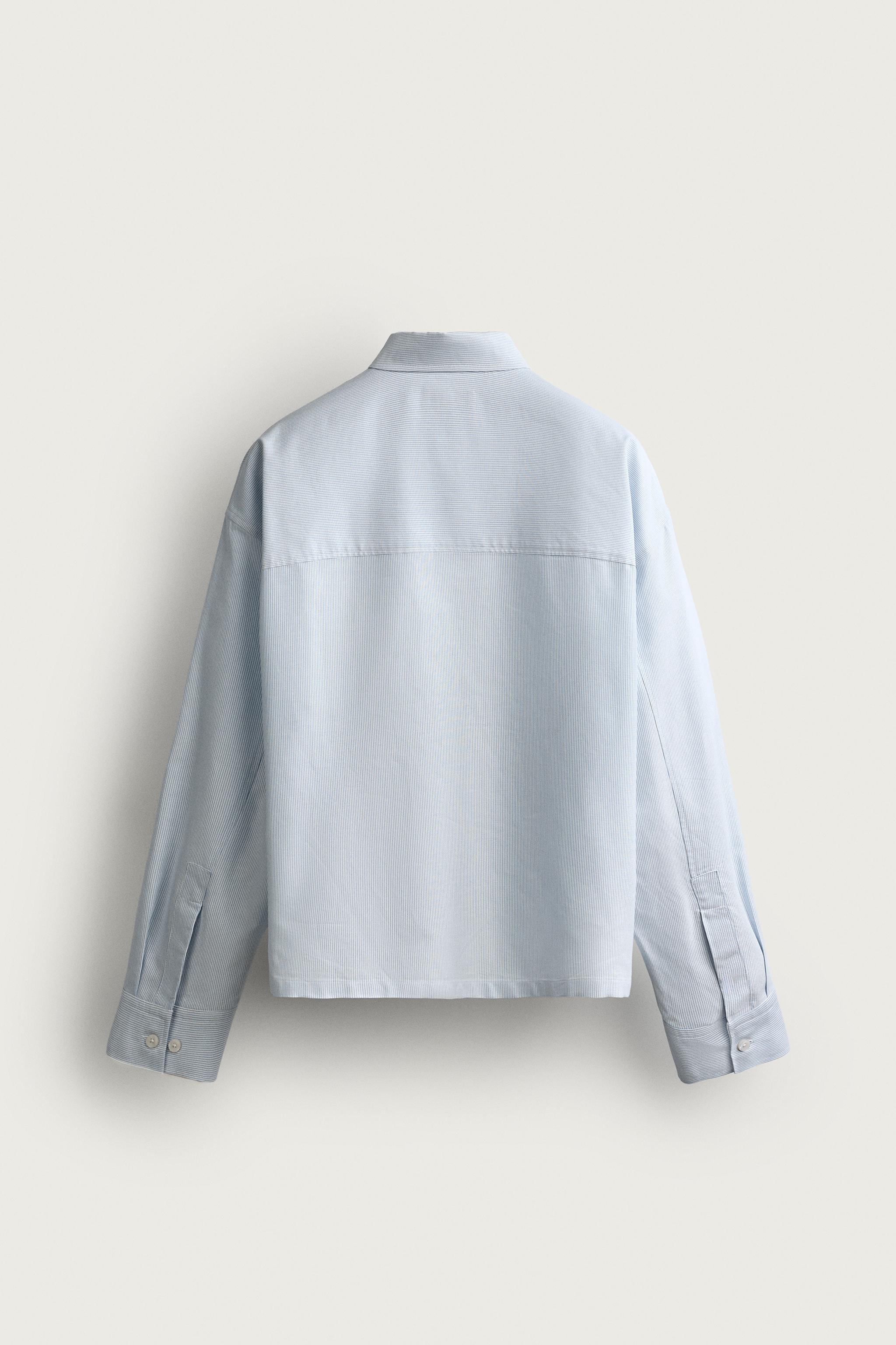 BOXY FIT SHIRT — Sky blue