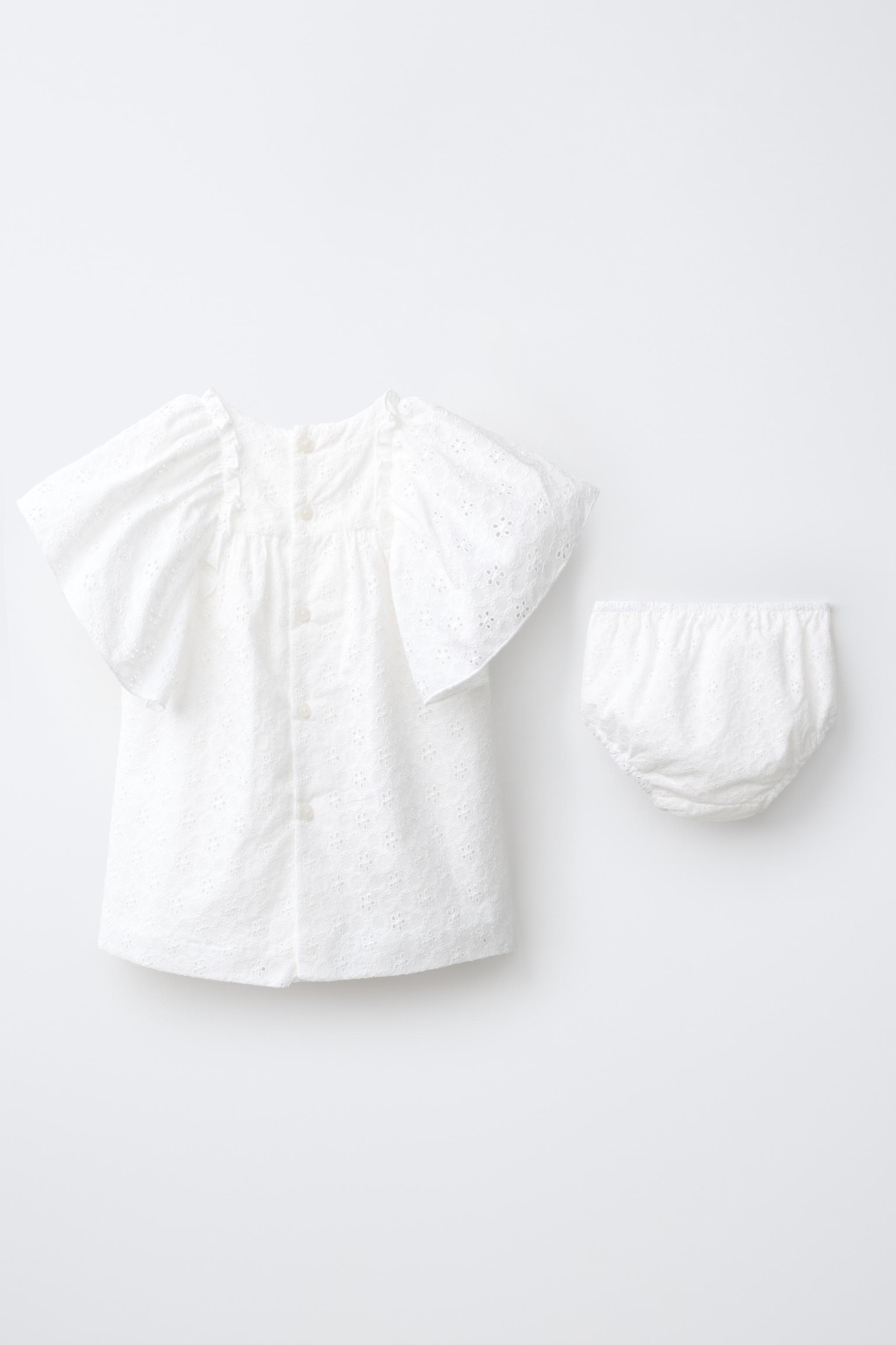 Детские платья Zara EMBROIDERED DRESS AND BLOOMERS — фото 2
