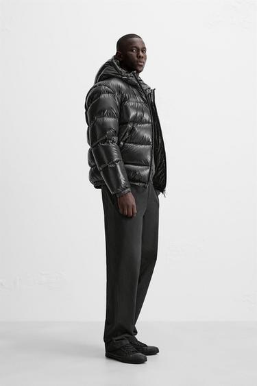 BLOUSON EN DUVET 100 % PLUMES - Noir de Zara - Image 3