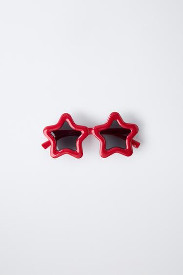 GAFAS DE SOL PASTA ESTRELLAS - Blanco / Rojo de Zara - Imagen 0