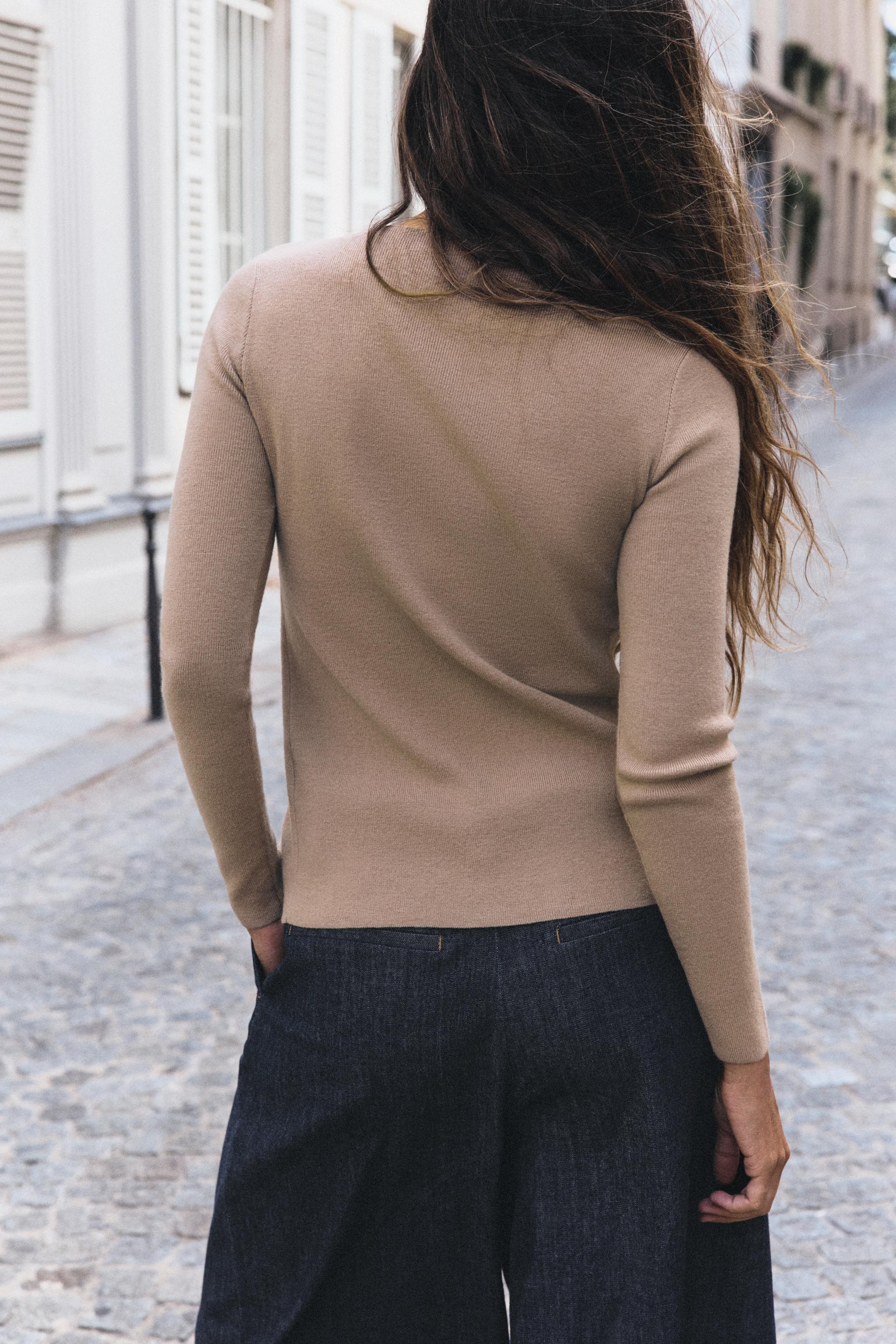 WOOL-BLEND BUTTON-FRONT JACKET - thumbnail 3