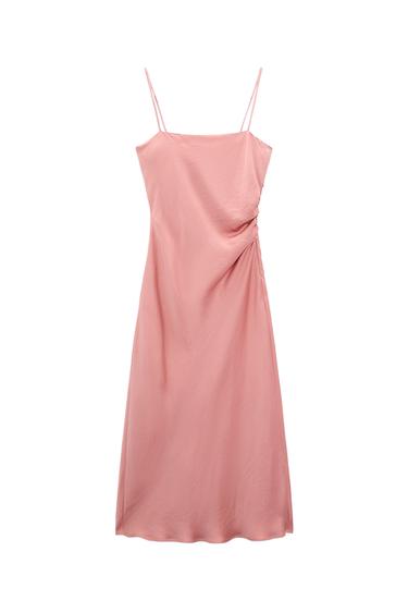 DRAPED CAMISOLE DRESS