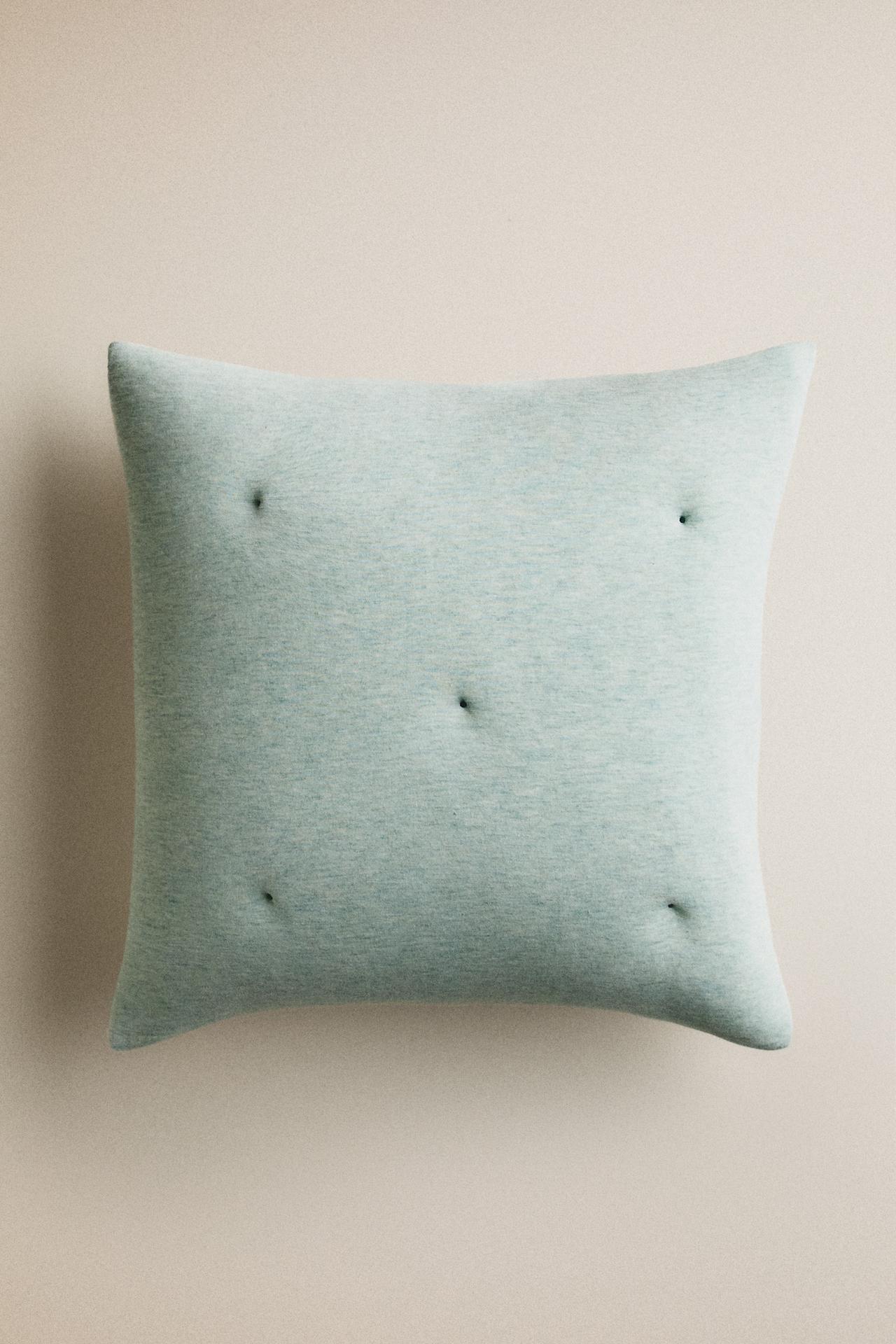 KIDS' REVERSIBLE JERSEY FABRIC CUSHION COVER — Green