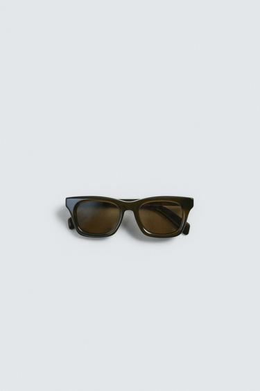OVAL SUNGLASSES - Olive green by Zara - Image 6