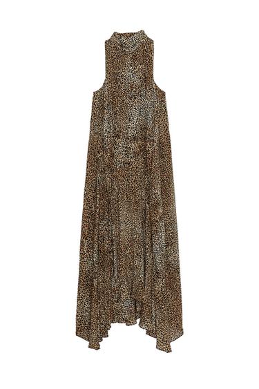 ZW COLLECTION ANIMAL PRINT HALTER DRESS