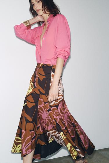 Zara MUSTRILINE ASÜMMEETRILINE SEELIK ZW COLLECTION - Brown