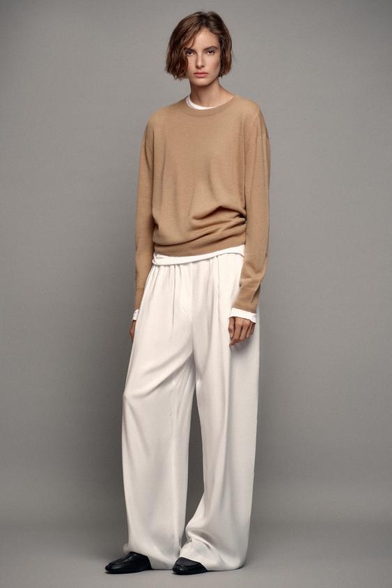 100% EXTRA SOFT WOOL JUMPER - camel by Zara - Image 0