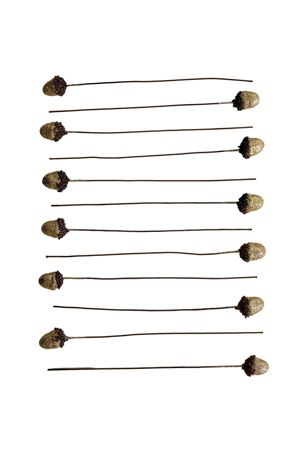 Acorn Christmas Decorations (Pack of 12)