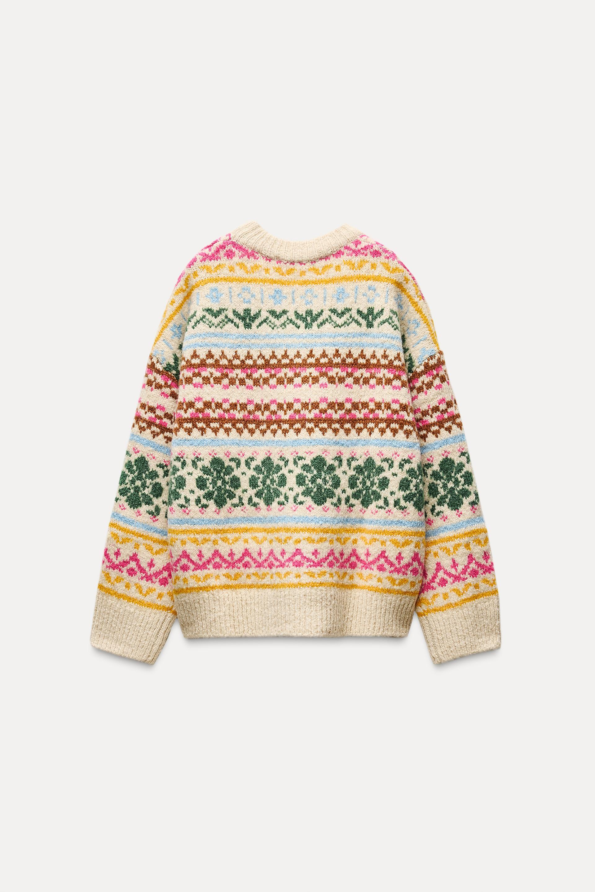 ZARA BLOGGER purchases FAVORITE JACQUARD KNIT SWEATER