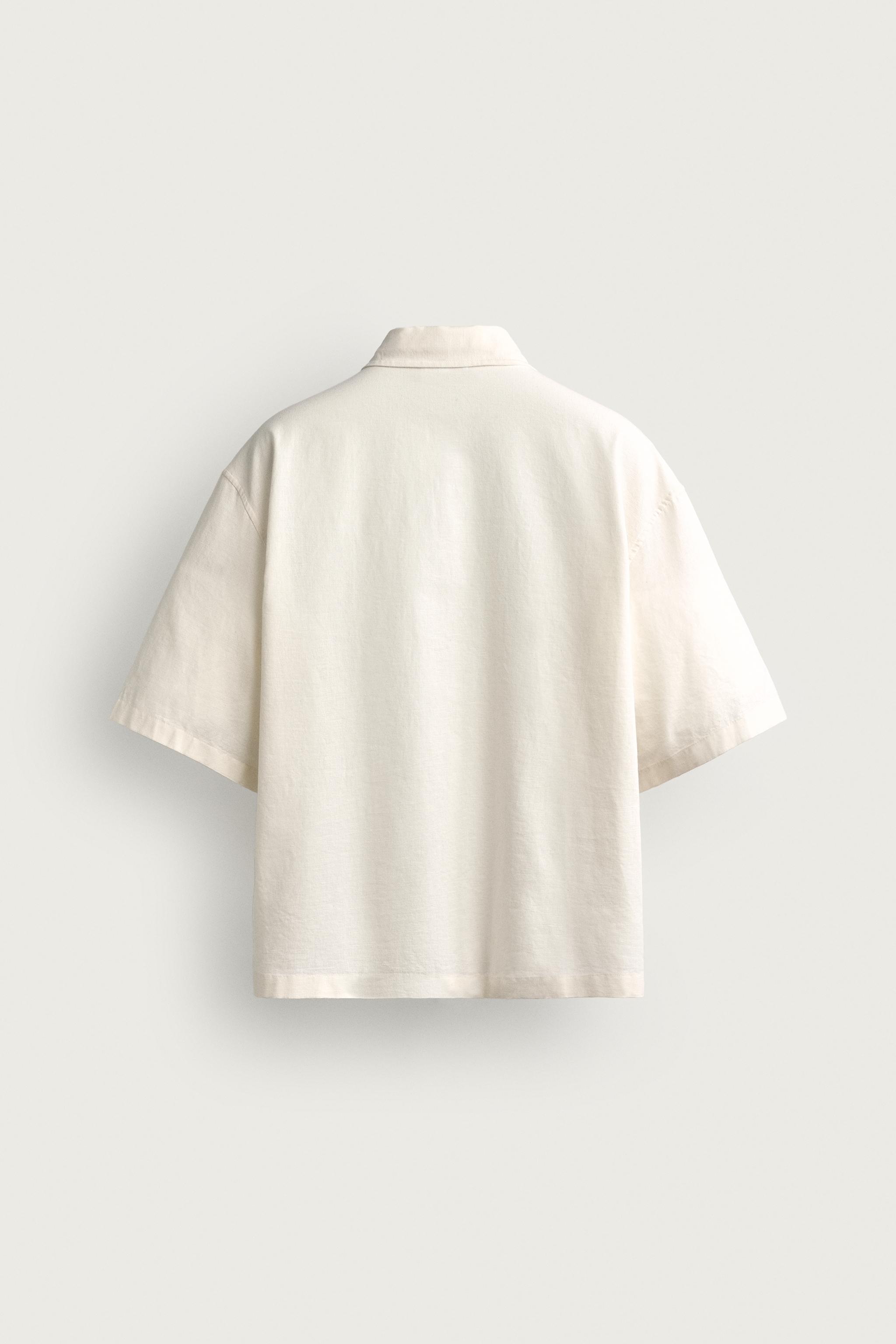 RELAXED FIT PLEATED SHIRT