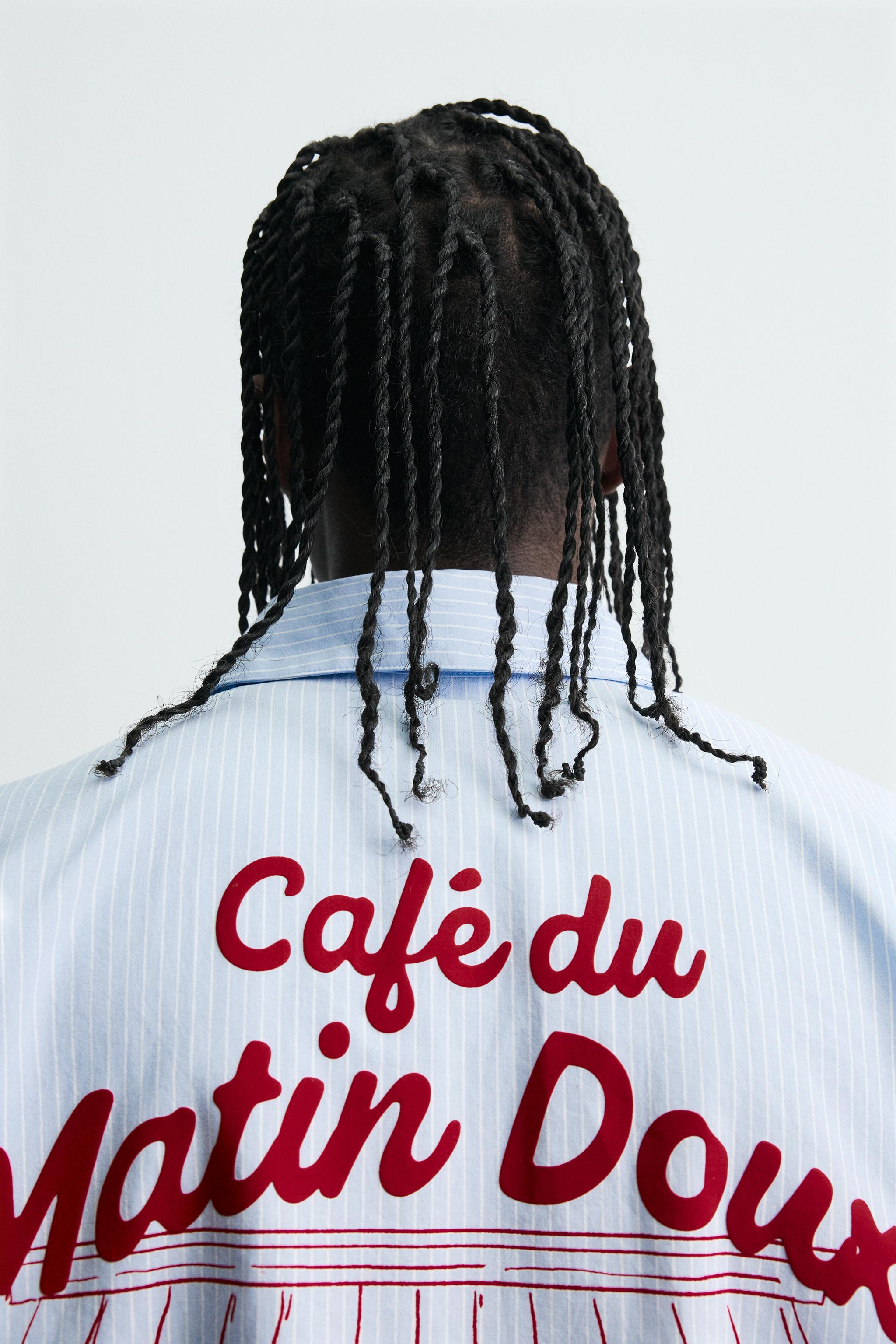 CHEMISE À RAYURES IMPRIMÉ GRAPHIQUE