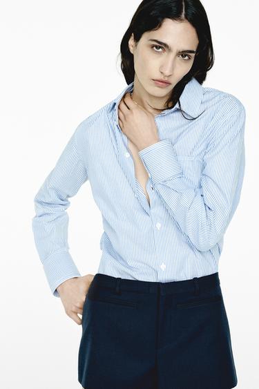 Zara ZW COLLECTION MINI SHORTS - Blue - Image 0
