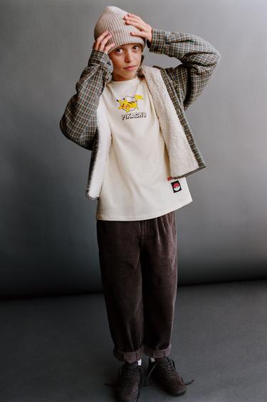 Zara PIKACHU POKÉMON™ T-SHIRT - Ecru