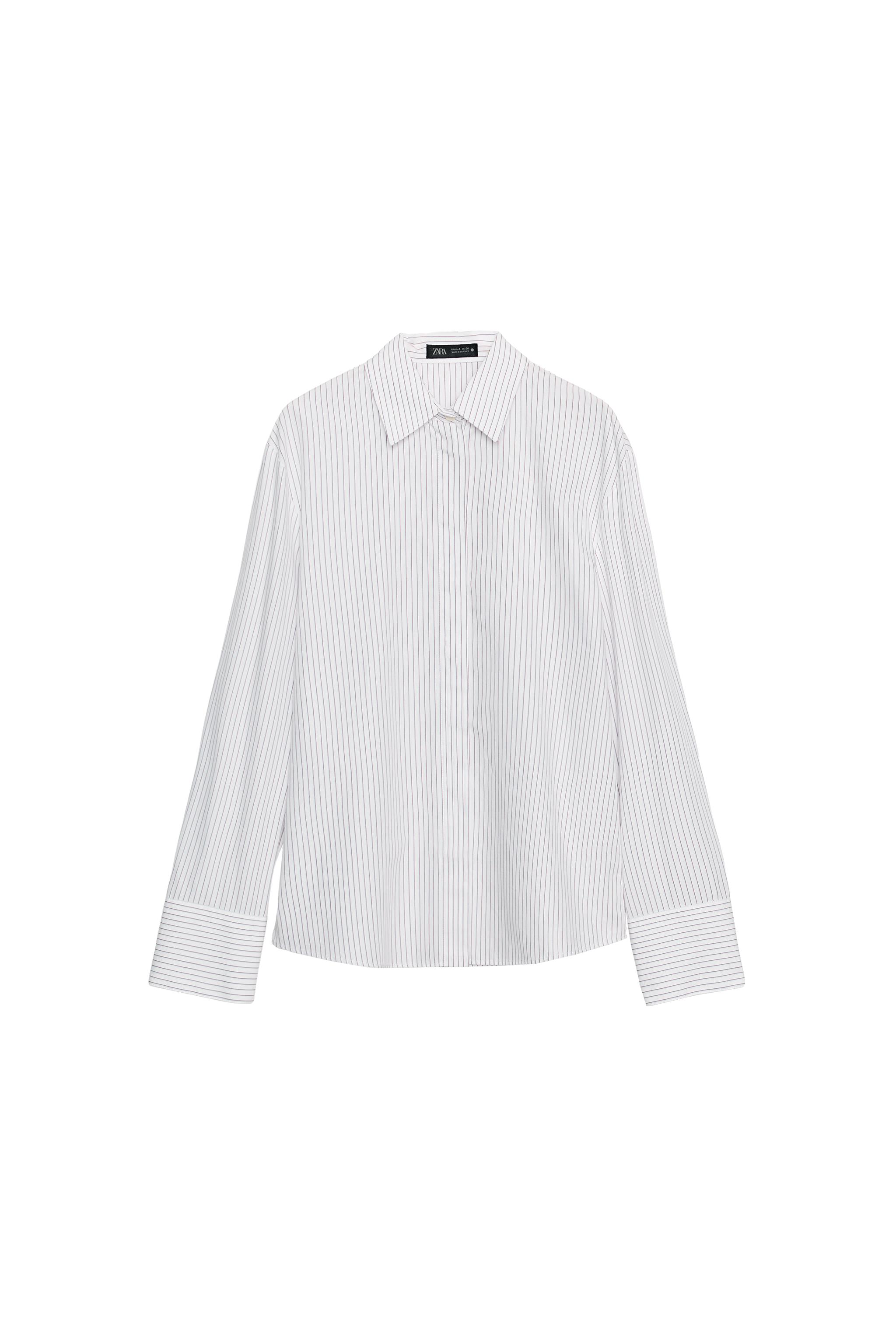CAMISA RAYAS TRABILLAS CINTURA ZW COLLECTION