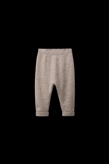 WOOL AND CASHMERE SAROUEL TROUSERS - Tan marl by Zara - Image 0