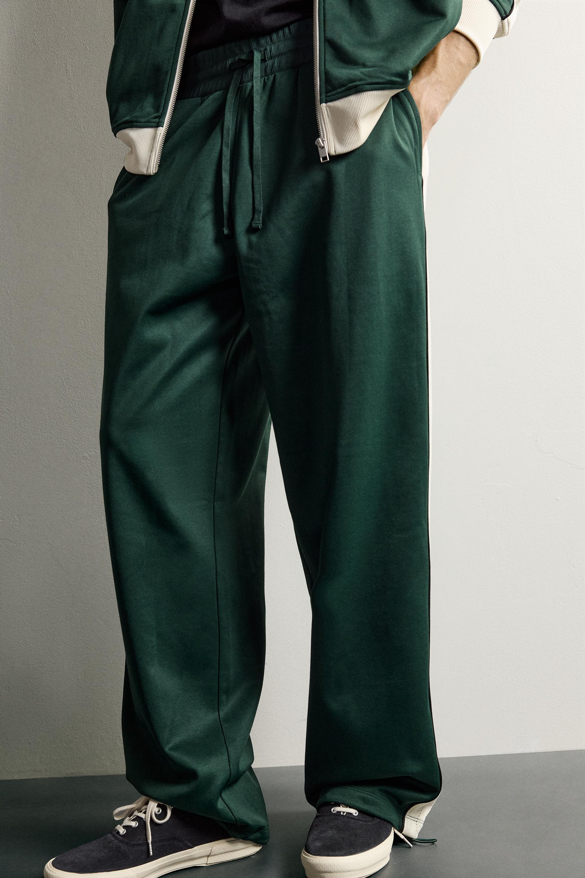 RETRO CONTRAST-STRIPE TRACK PANTS