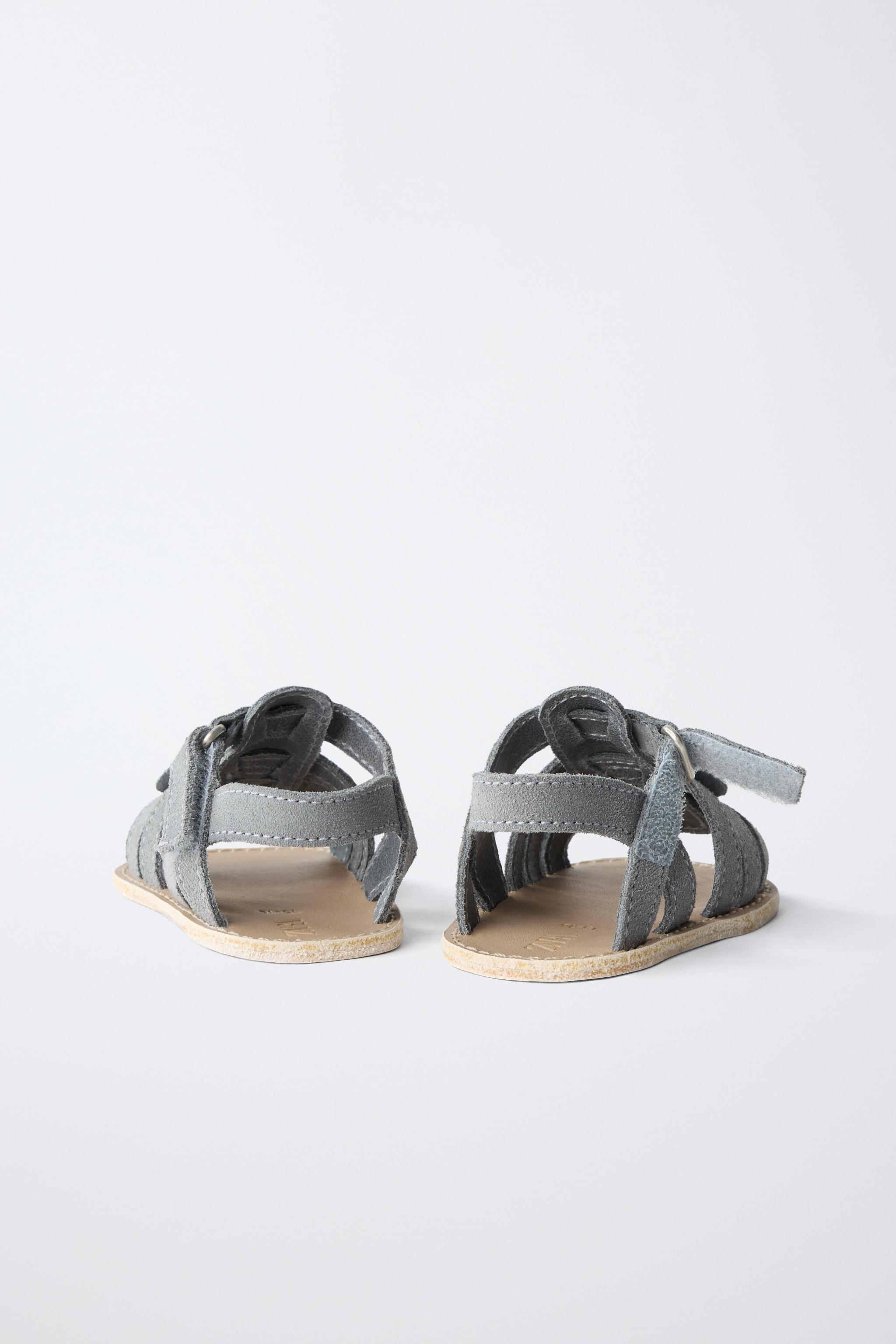 Детские сандалии Zara FISH LEATHER SANDALS — фото 5