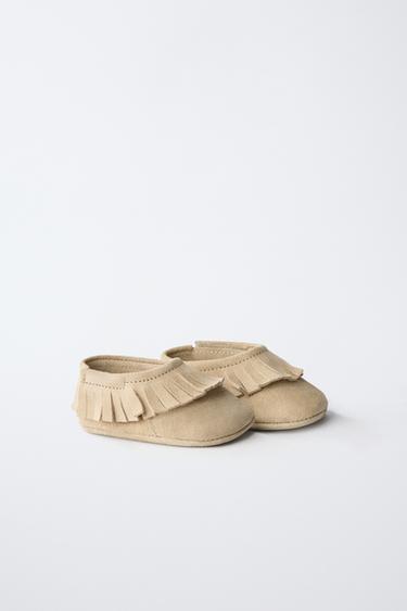 CHAUSSURES CUIR - Marron sable de Zara - Image 1