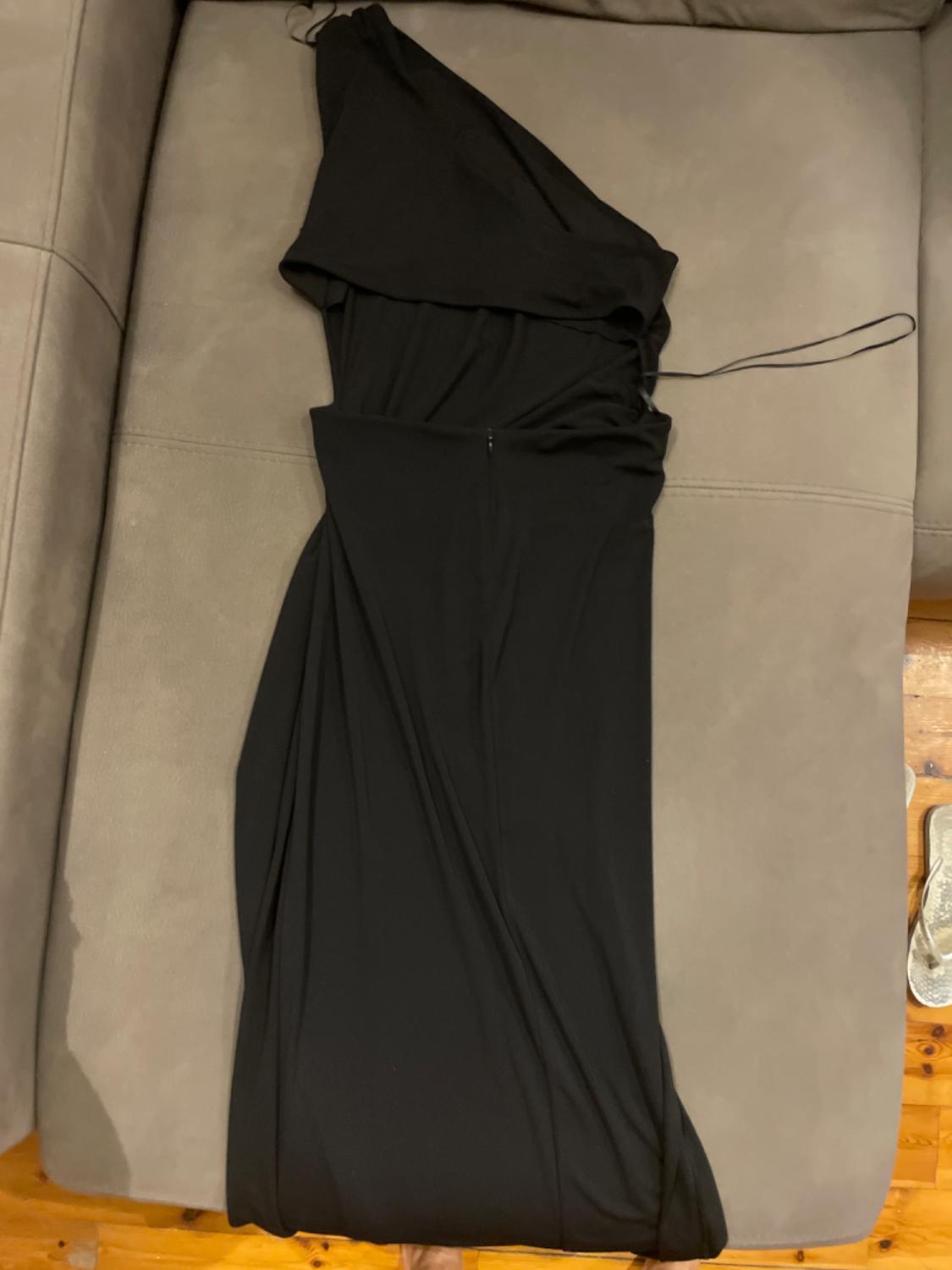ASYMMETRIC DRAPED DRESS - Image 2